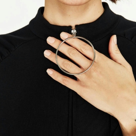 NWOT Zara Sweater Dress with Ring Zipper, XS - Picture 7 of 9